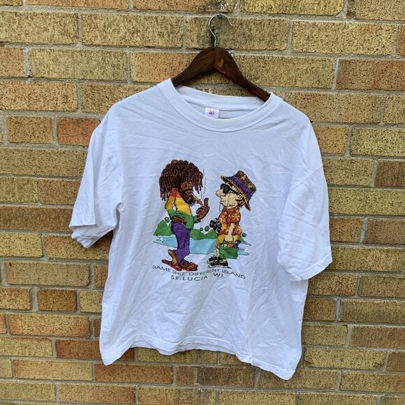 Vintage 90s Bob Marley T Shirt XL - Picture 2 of 4